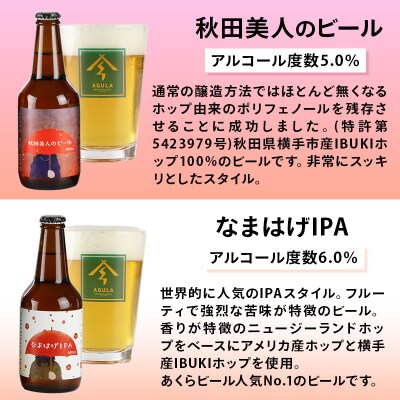 【定期便6ヶ月】秋田あくらビール国際審査会受賞ビール&ギフト5種セット|15_nhn-030106
