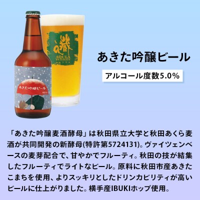 【定期便9ヶ月】秋田あくらビール あきた吟醸ビール 6本セット|15_nhn-070109