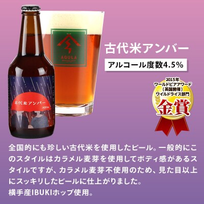 【秋田の地ビール】秋田あくらビール 古代米アンバー 6本セット|15_nhn-090101