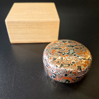 杢目銅 香合 1個|15_cgk-040101