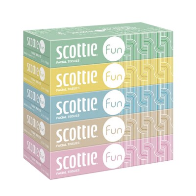ティッシュ スコッティ ティシュー ファン 150組 5箱×6 |15_nsc-140601
