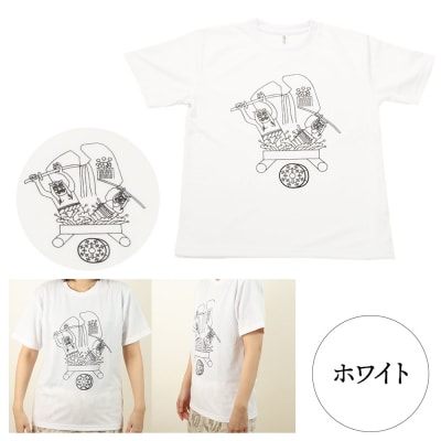 土崎港曳山まつり オリジナルTシャツ 大柄【ホワイト】Mサイズ|15_ikw-030101aa