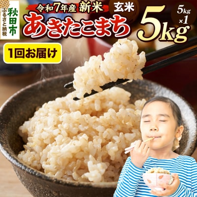 《令和7年産新米先行受付》 あきたこまち 5kg 玄米|15_mge-010501g