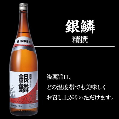 日本酒飲み比べセット 1.8L×2本(高清水 精撰 ・銀鱗 精撰)|15_nam-150201