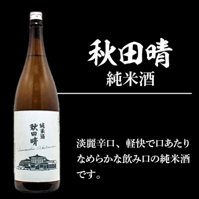日本酒セット(銀鱗 純米吟醸 竜乃涙 くろ ・秋田晴 純米酒)|15_nam-160201