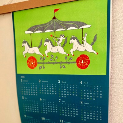 貼り絵作家sanemi 2026年カレンダー(通年用A3サイズ)|15_olt-020101