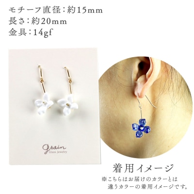 flowerピアス 【白】|15_shc-180101a