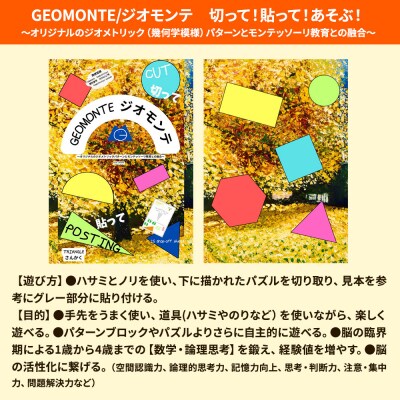 GEOMONTE ジオモンテ 幼児小学生教材 教師用・保護者用 ガイド|15_aiy-020101