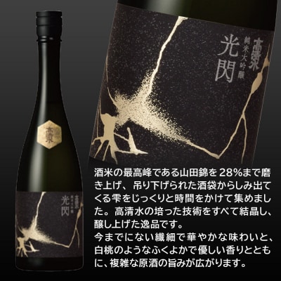 高清水 純米大吟醸 光閃 720ml×1本 【化粧箱入】 秋田県秋田市|15_tsm-120101
