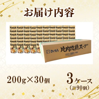 比内地鶏スープ A200 3ケース(200g×90個)|15_sss-060301