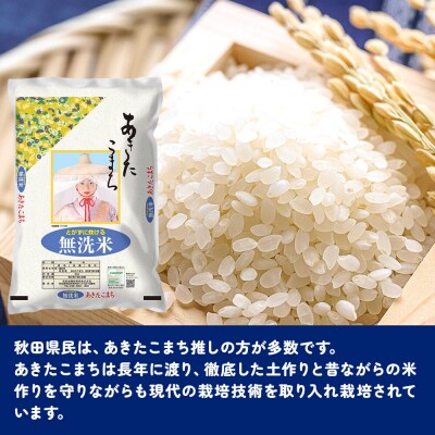 秋田県産 あきたこまち【無洗米】10kg(5kg×2袋)|15_ssa-050501
