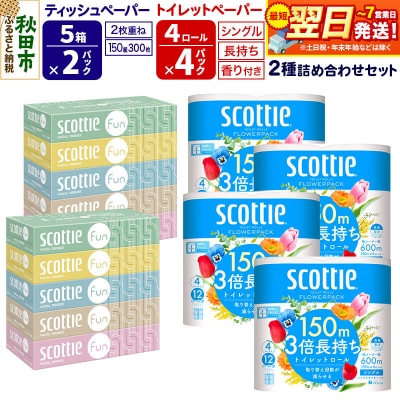 トイレットペーパー シングル16個&ティッシュ10箱|15_nsc-160401sa