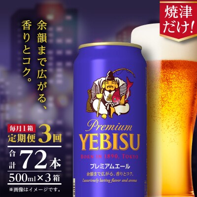 【定期便3回】エビスプレミアムエール500ml缶×1箱(24本)(T0093-2203)