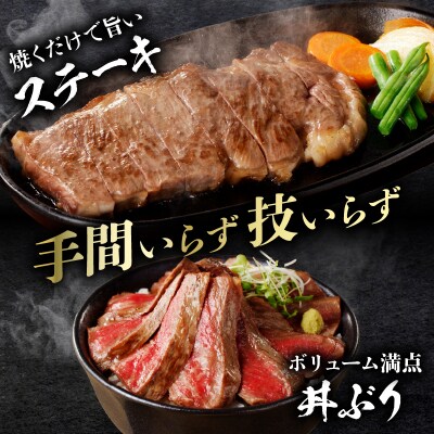 【2週間発送】≪訳あり≫宮崎県産黒毛和牛サーロインステーキ1ポンド(450g)_T025-0131
