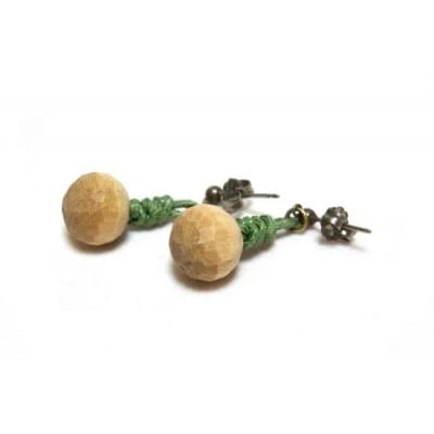 wood*drops ピアスとペンダントのセット しらかば