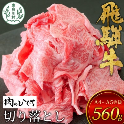 飛騨牛 切り落とし 560g A5等級 A4等級 肉のひぐち
