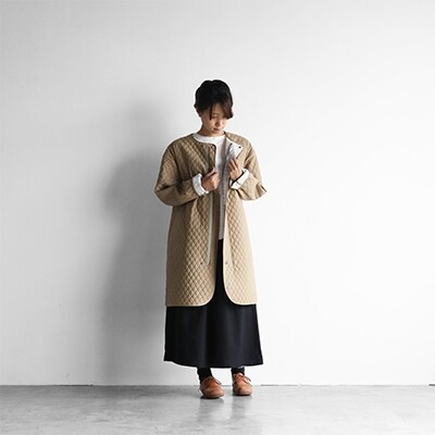 Huis遠州織物 ダウンプルーフコットンキルティングコート サンドベージュ ユニセックス お礼品詳細 ふるさと納税なら さとふる