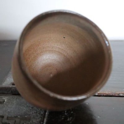 あんじ窯 陶 井口の備前丸湯呑ペア 口径7.5cm 高さ8cm 1セット