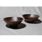 あんじ窯 陶 井口の備前茶碗ペア 口径13cm 高さ4.5cm 1セット