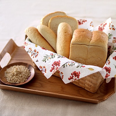 玄米パンと自家製みかんジャム(玄米食パン12枚 玄米コッペ9本 みかんジャム1個)知久屋