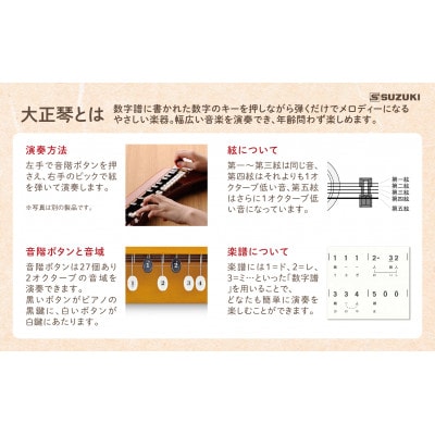 大正琴を弾いてみよう!大正琴とCD付き教則本 入門セット