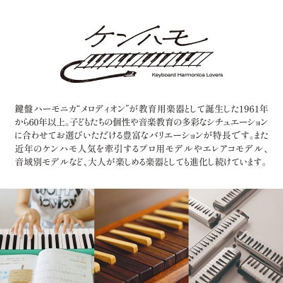 世界初の44鍵エレアコ鍵盤ハーモニカ アルト PRO-44Hv2&ハーモニカストラップ