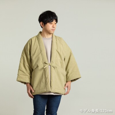 【遠州綿紬】かぞくの半天 柳葉