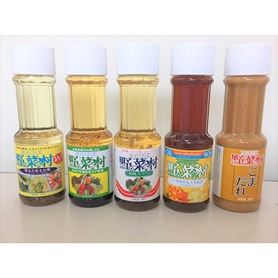 【1977年創業　野菜村】　冷たい麺に合う調味料　5種セット(※簡単レシピ付)