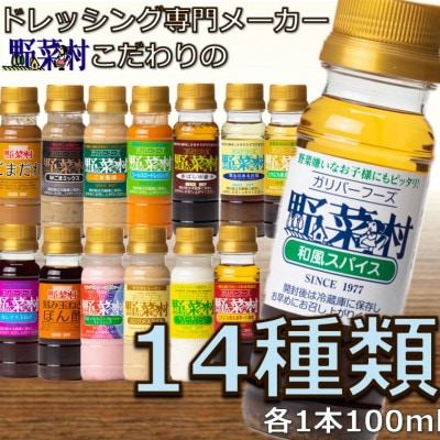 野菜村ドレッシング ミニボトルコレクションB(14種類 各1本ずつ)