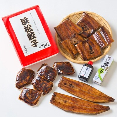 浜名湖うなぎ 長蒲焼2本+カット5食+刻みうなぎ5食+浜松餃子30粒