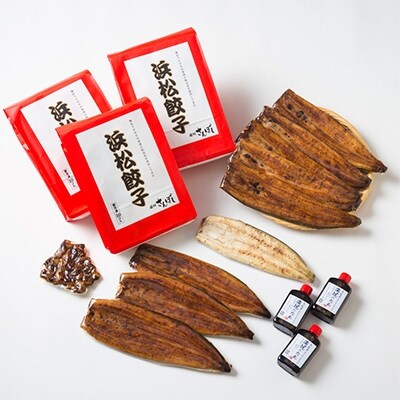 浜松グルメ&スタミナセット「関脇」 浜名湖うなぎ大蒲焼8尾+白焼き+肝焼き+浜松餃子90粒