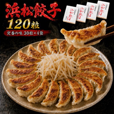 浜松餃子　120粒(定番の味　30粒×4袋)　総重量2.4kg!