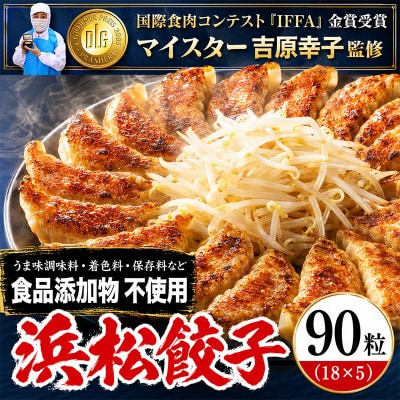 食品添加物不使用　食肉加工マイスターが作った浜松餃子　90粒(18粒×5パック)