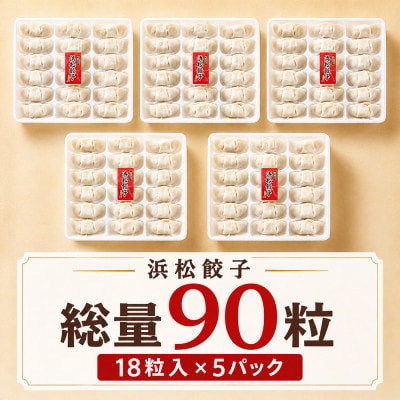 食品添加物不使用　食肉加工マイスターが作った浜松餃子　90粒(18粒×5パック)