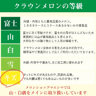 クラウンメロン ワケありメロン6玉入り