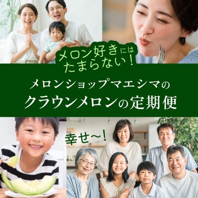 【毎月定期便】クラウンメロン 白等級[1.3kg前後×1玉]全6回