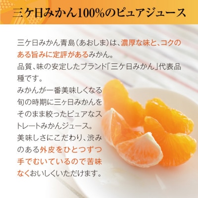三ケ日みかんジュース「あおしま」ストレート 200ml×5本セット