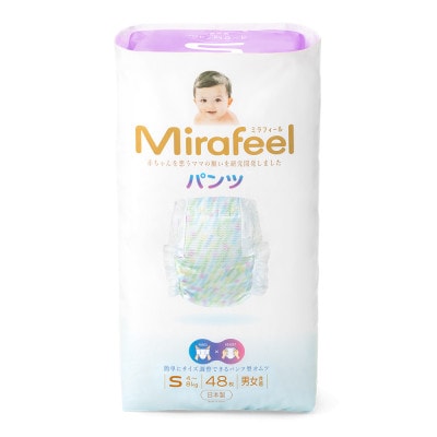 【毎月定期便】ミラフィール　ベビーおむつ Sサイズ(4～8kg)144枚(48枚×3p)全3回