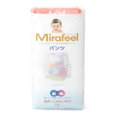 【毎月定期便】ミラフィール　ベビーおむつ Mサイズ(6～11kg)132枚(44枚×3p)全3回