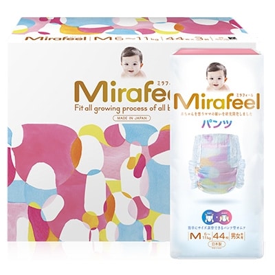 2021年11月発送開始『定期便』Mirafeel 乳幼児用おむつ　Mサイズ(6～11kg)全3回