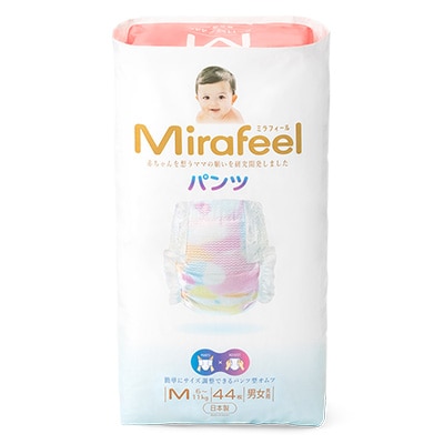 2023年8月発送開始『定期便』Mirafeel 乳幼児用紙おむつ　Mサイズ(6～11kg)全3回