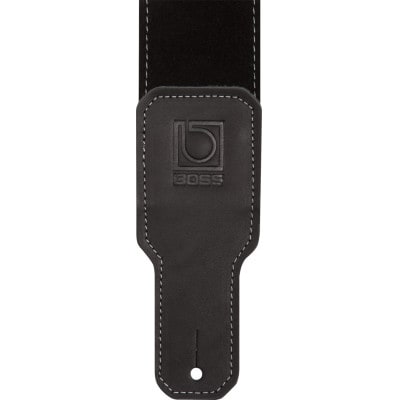 【BOSS純正】ギターストラップ/6.3cm幅/スエード/ブラック/BSS-25-BLK