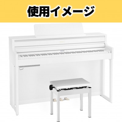 Rolandの高低自在ピアノチェア(ホワイト)/BNC-05WH