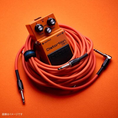 【BOSS】ギター、ベース用ケーブル/3m/L型-ストレート型/オレンジ/BIC-10A-OR