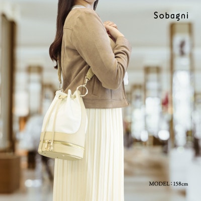 Sobagni　Bucket Bag　ホワイト　1点