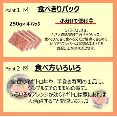 海商のネギトロ 250g×4パック