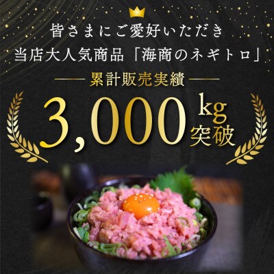 【毎月定期便】 海商のネギトロ(250g×4 計1kg)全6回
