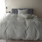 日本製 掛け布団カバー シングルサイズ 希少なピンタック仕様 綿サテン アローズ グレーアンティーク