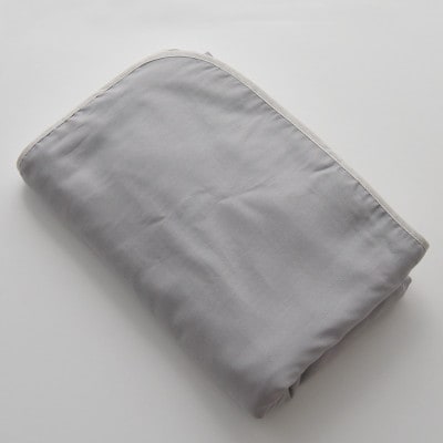 日本製 和晒 ダブルガーゼケット 綿100% シングル ソフトグレー