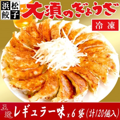 浜松餃子 大須のぎょうざ[王道 レギュラー味 × 6袋(1袋20個入、合計120個入)タレ付き]